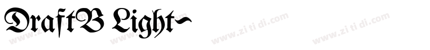 DraftB Light字体转换